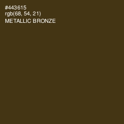 #443615 - Metallic Bronze Color Image